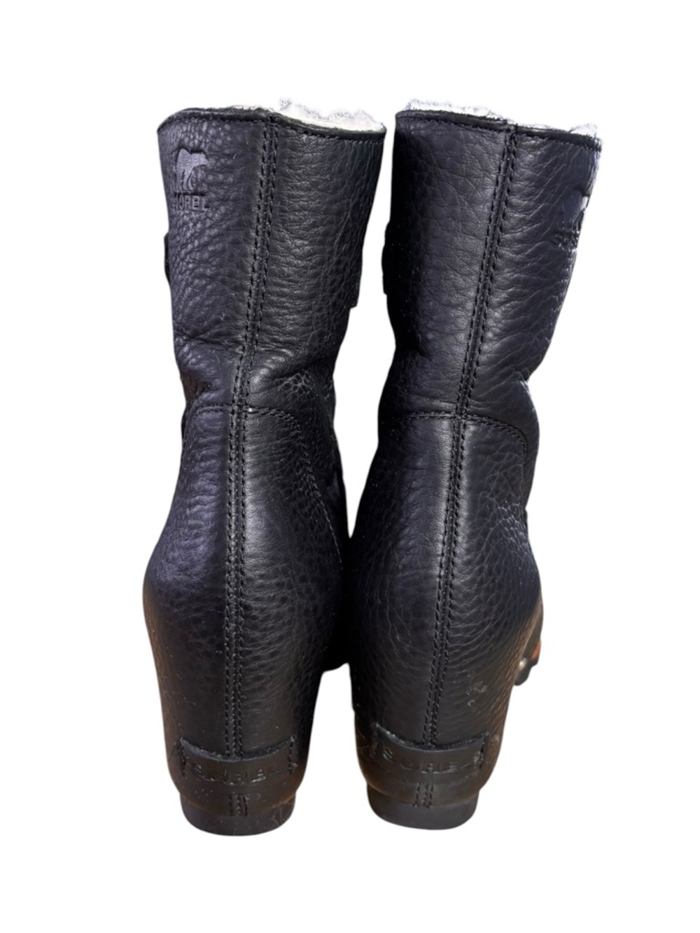 Sorel Joan of Arctic Wedge Mid Shearling Hidden Wedge Boots – Women’s Sz 8 - Picture 3 of 13